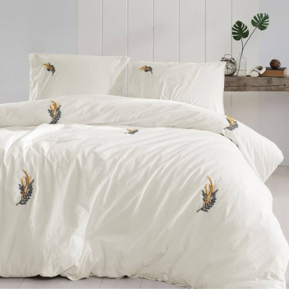 Saint Louis Akasya Nakışlı Ranforce Nevresim Seti Çift Kişilik Asörti 220x240 cm - SAINT LOUIS