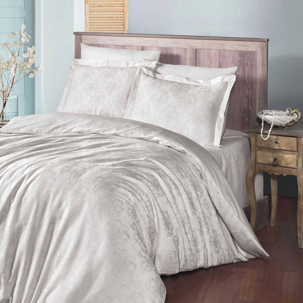 Aryıldız Home Çift Kişilik Nevresim Takımı Krem 220x240 cm - Aryıldız