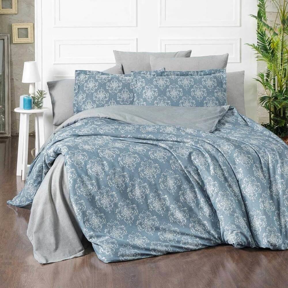 Aryıldız Home Çift Kişilik Nevresim Takımı Petrol 220x240 cm - Aryıldız