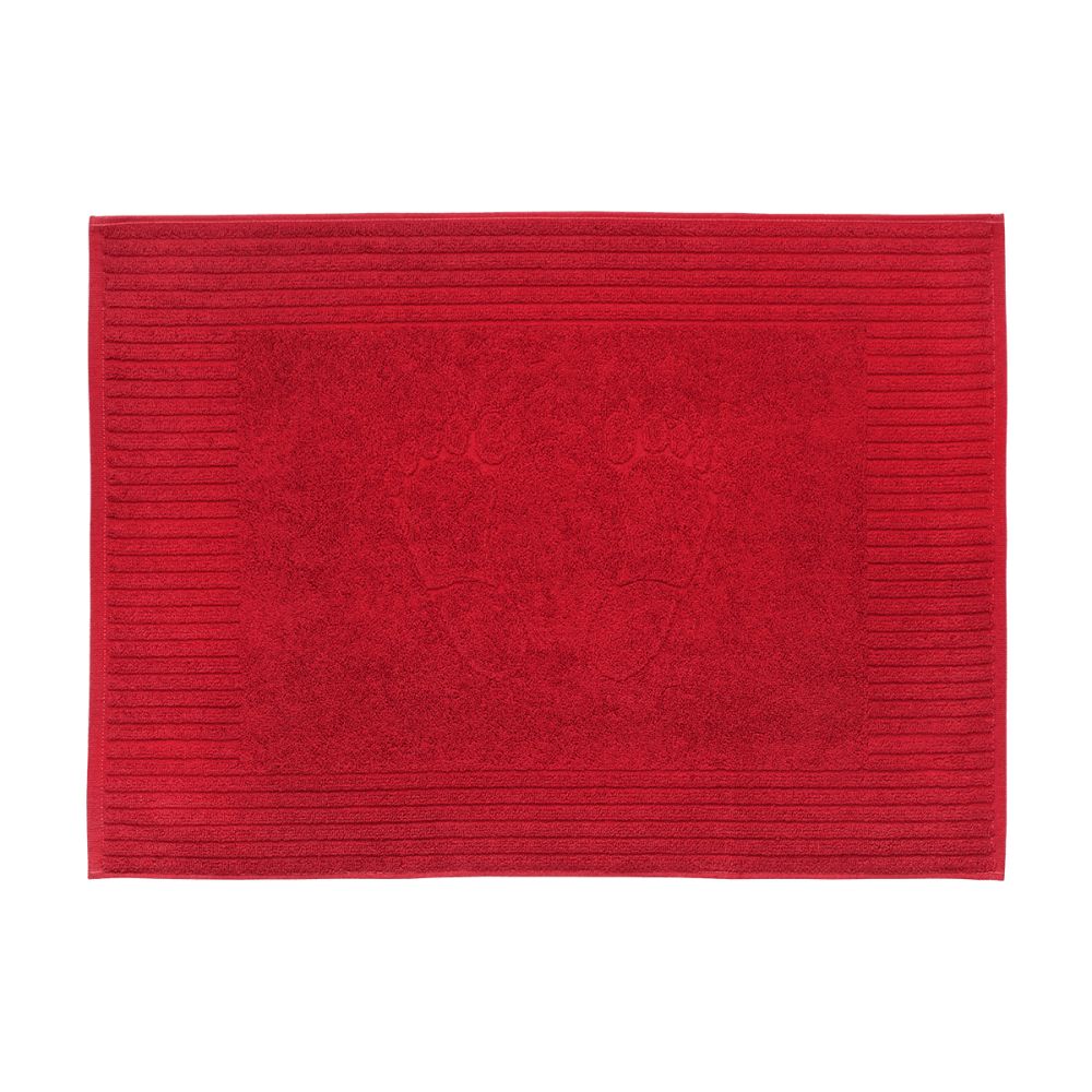 Ayak Havlusu 50x70 Ayak İzli Bordo - Maxstyle