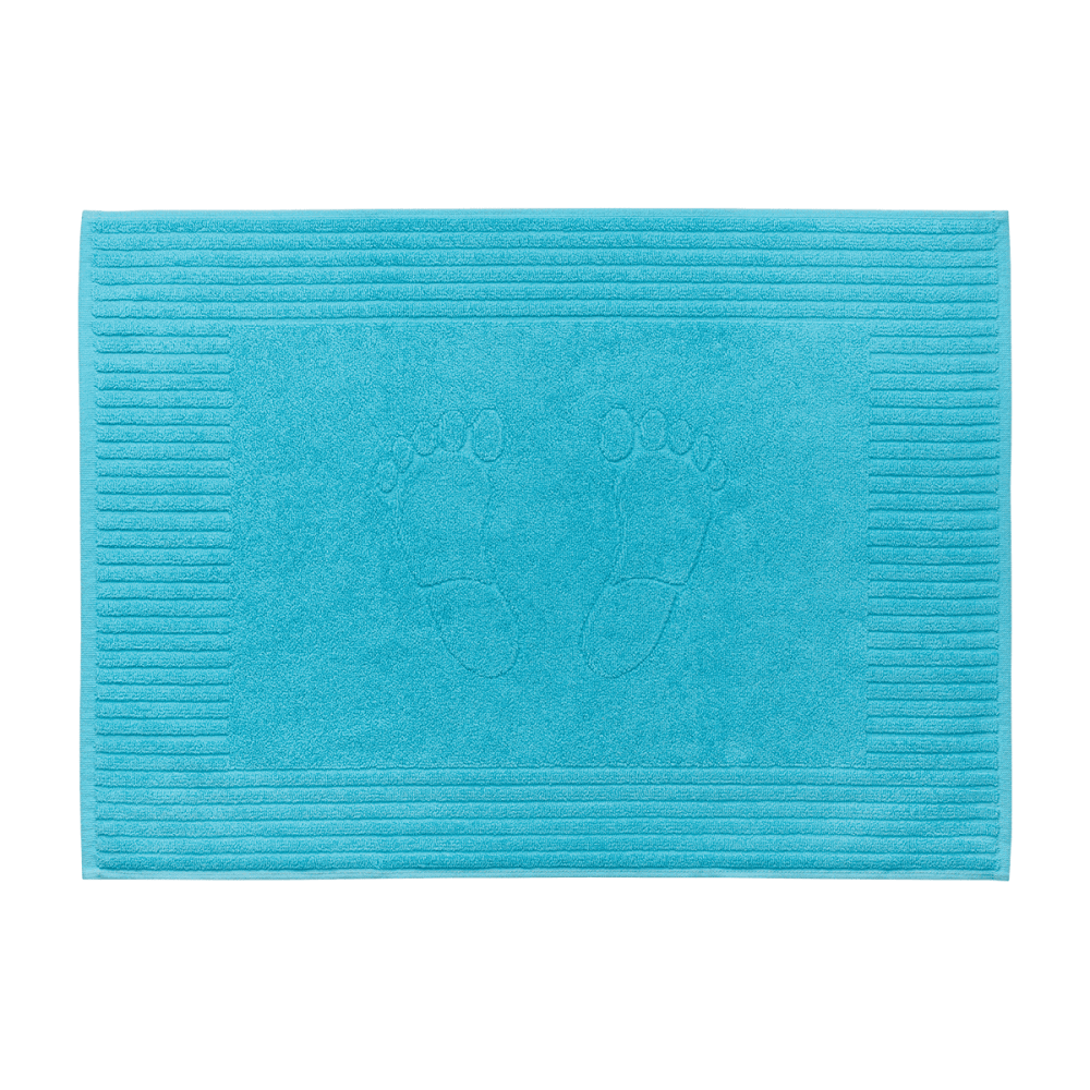 Ayak Havlusu 50x70 Ayak İzli Turkuaz - Maxstyle