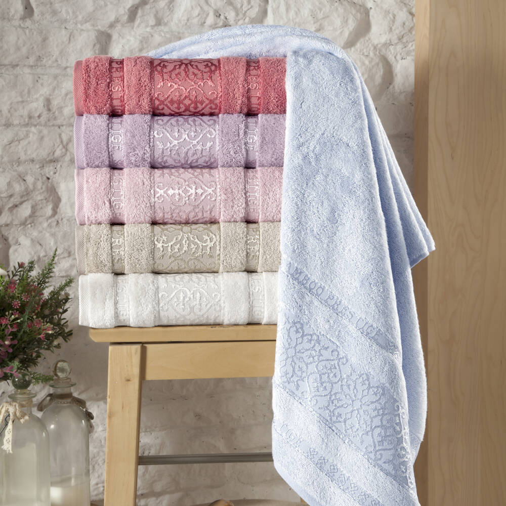 Bambu Prestige Havlu 50x90 Pudra - Maxstyle