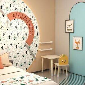 Doğal Ahşap Çocuk Aktivite Sandalyesi Portakal - Odunconcept