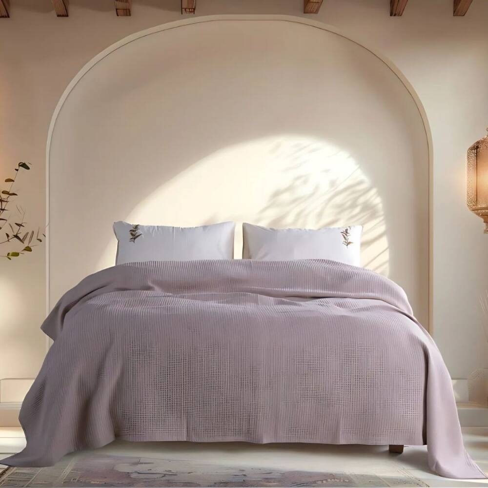 	 Maxstyle Helen Çift Kişilik Pike Takımı Bej 240x260 cm - 2