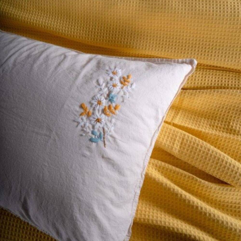 Maxstyle Helen Çift Kişilik Pike Takımı Sarı 240x260 cm - Maxstyle