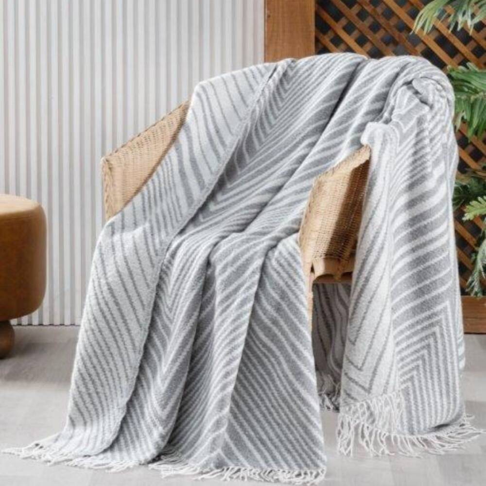 Maxstyle Herringbone 200x220 cm Çift Kişilik Battaniye - Maxstyle