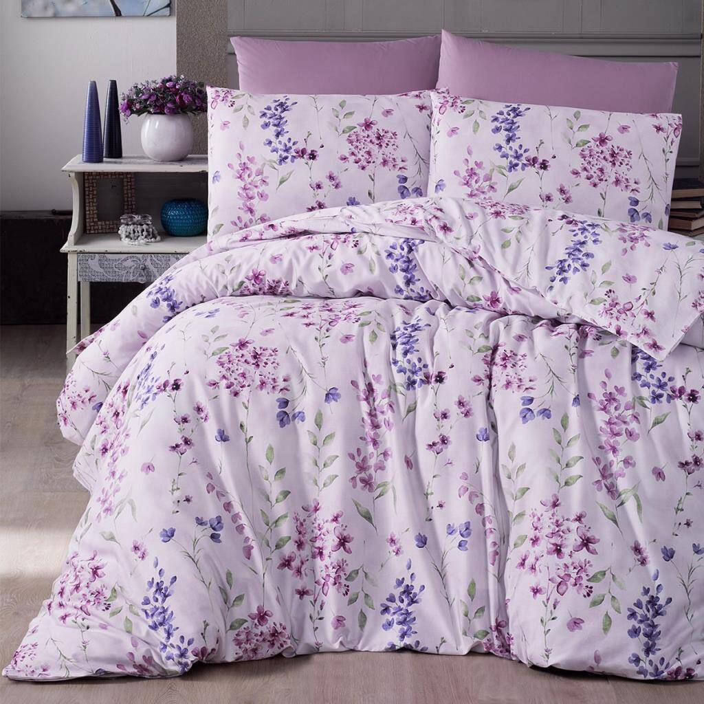 Maxstyle Nirvana Deluxe Saten Viola Double Nevresim Takımı - Maxstyle