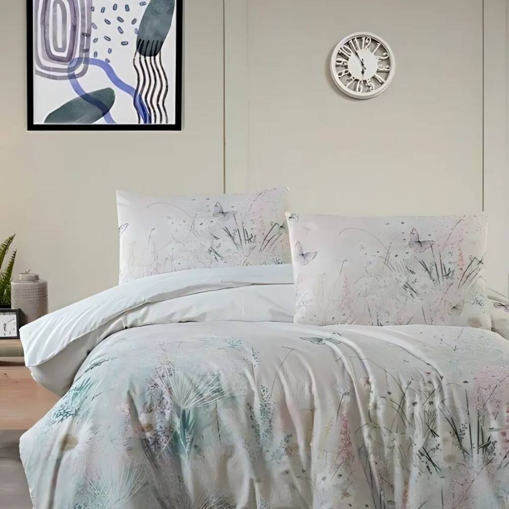Maxstyle Poplin Deluxe Digital Nuvİa Çift Kişilik Nevresim Takımı 220x240 - Maxstyle