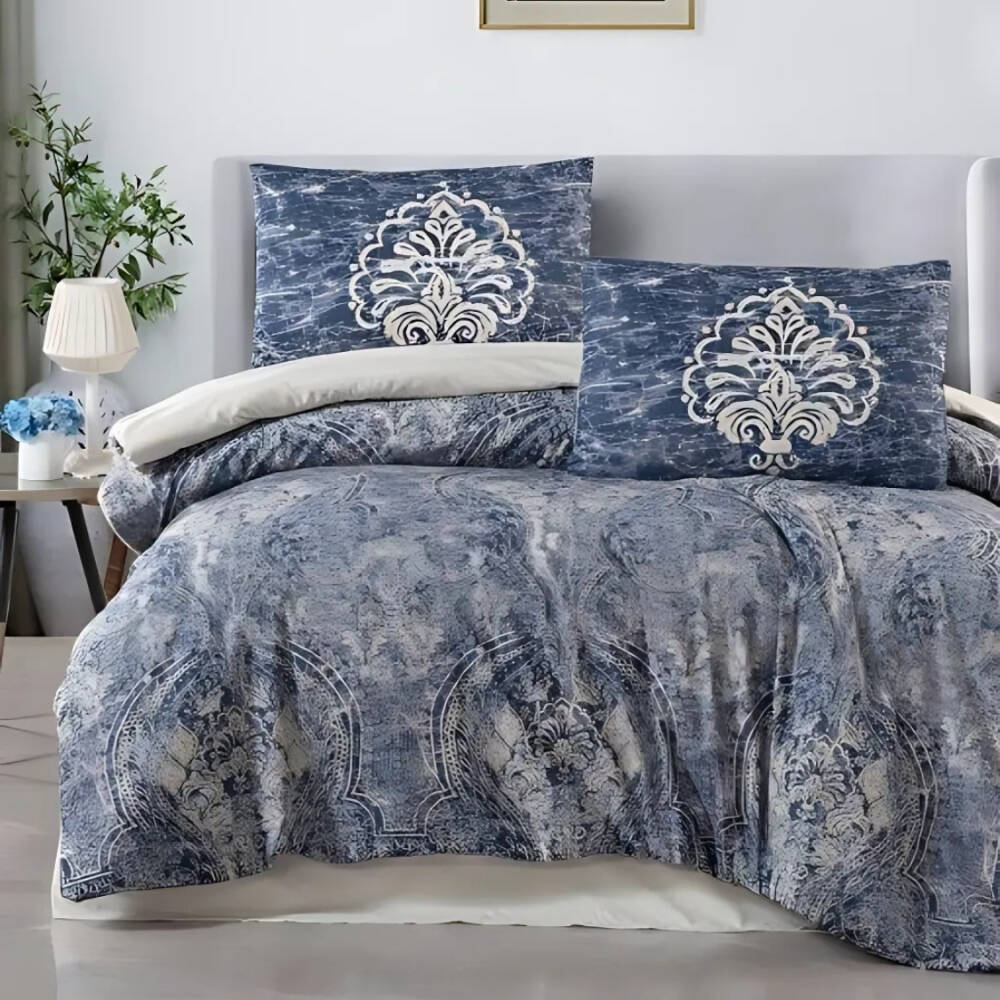Maxstyle Poplin Deluxe Digital Zeniva Çift Kişilik Nevresim Takımı 220x240 cm - Maxstyle