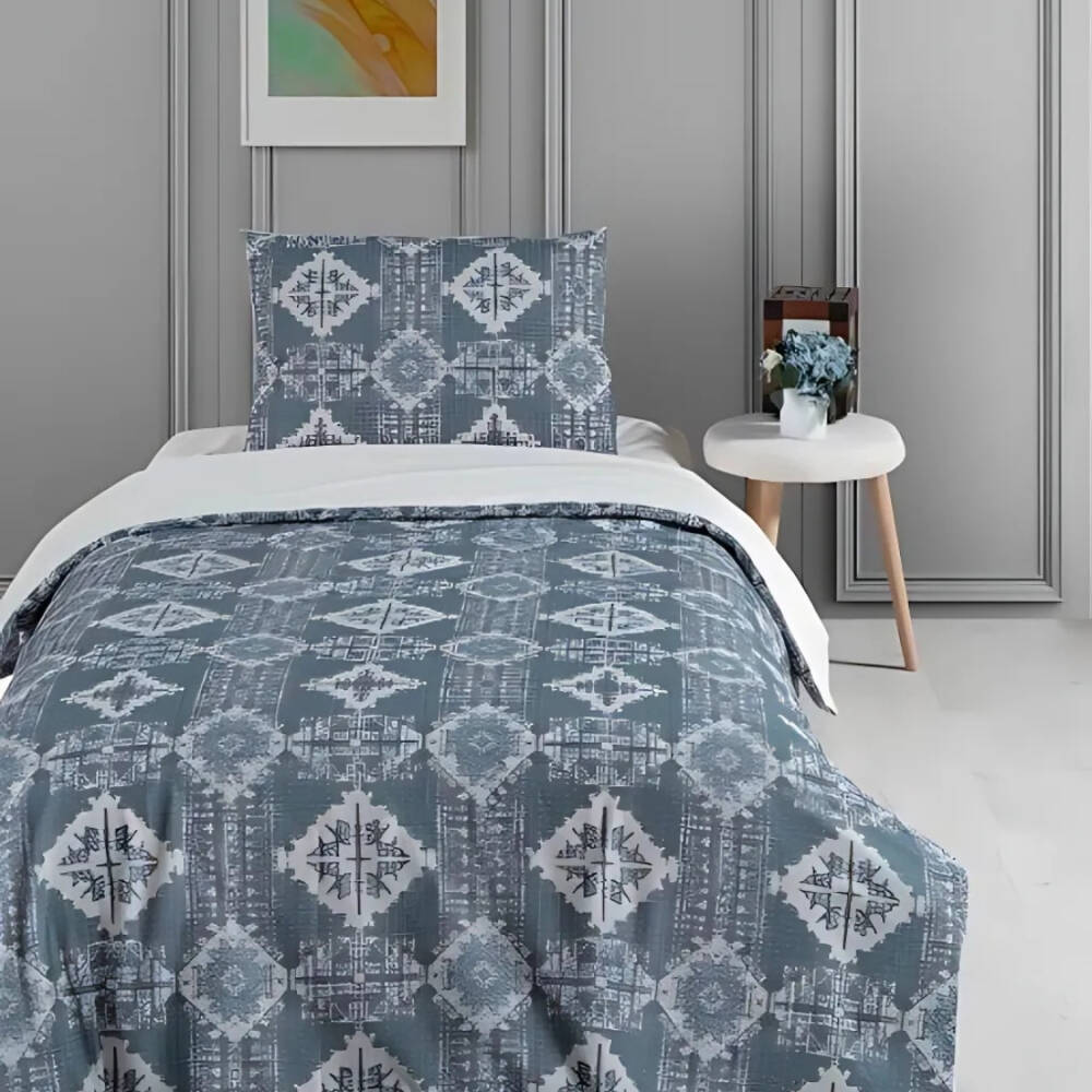 Maxstyle Poplin Deluxe Diigital Zeno Tek Kişilik Nevresim Takımı 160x220 cm - Maxstyle