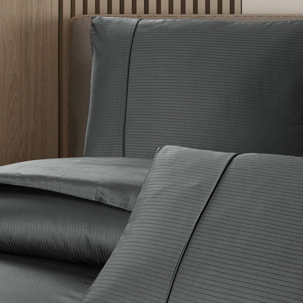 Maxstyle Premium Stripe Saten 160x220 Tek Kişilik Nevresim Takımı - 12