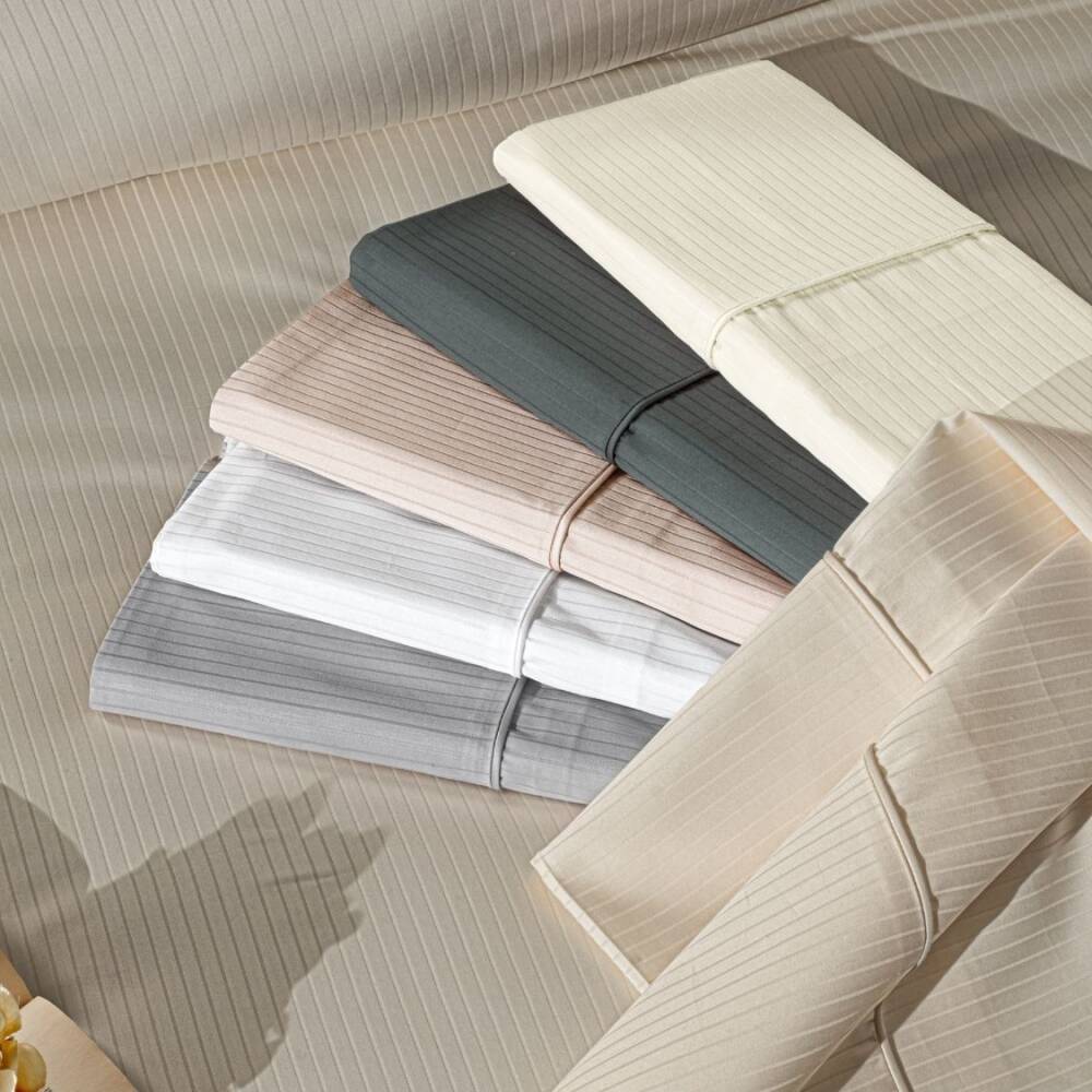 Maxstyle Premium Stripe Saten 200x220 Çift Kişilik Nevresim Takımı - Maxstyle