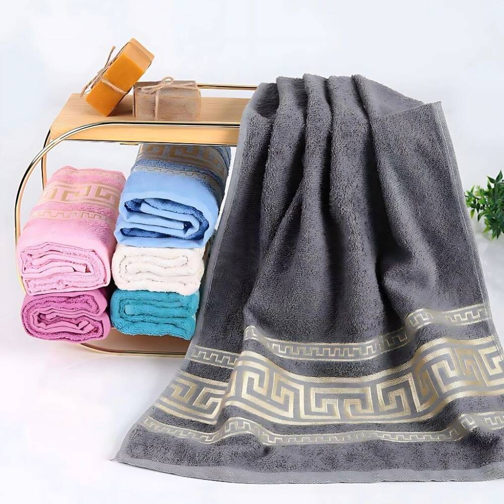 Pamuk Versace 50x90 Cm Havlu Beyaz - 2