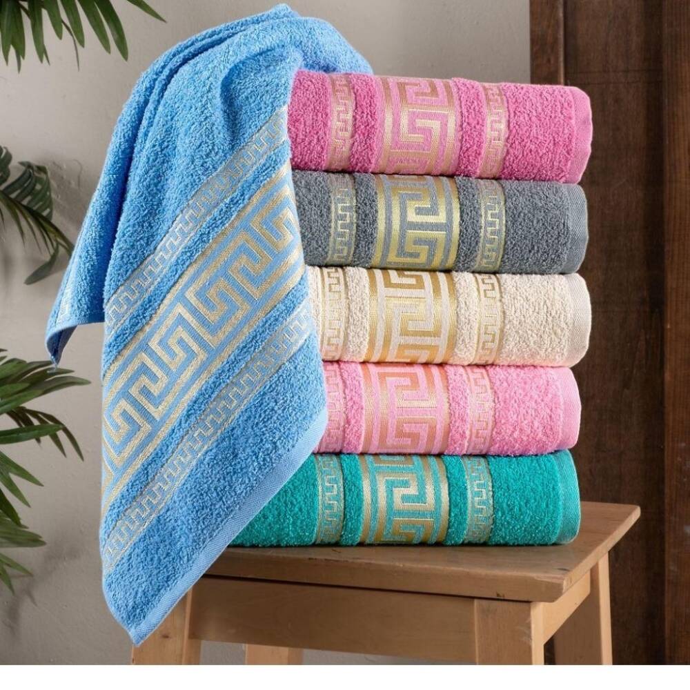 Pamuk Versace 50x90 Cm Havlu K.Yeşil - Maxstyle