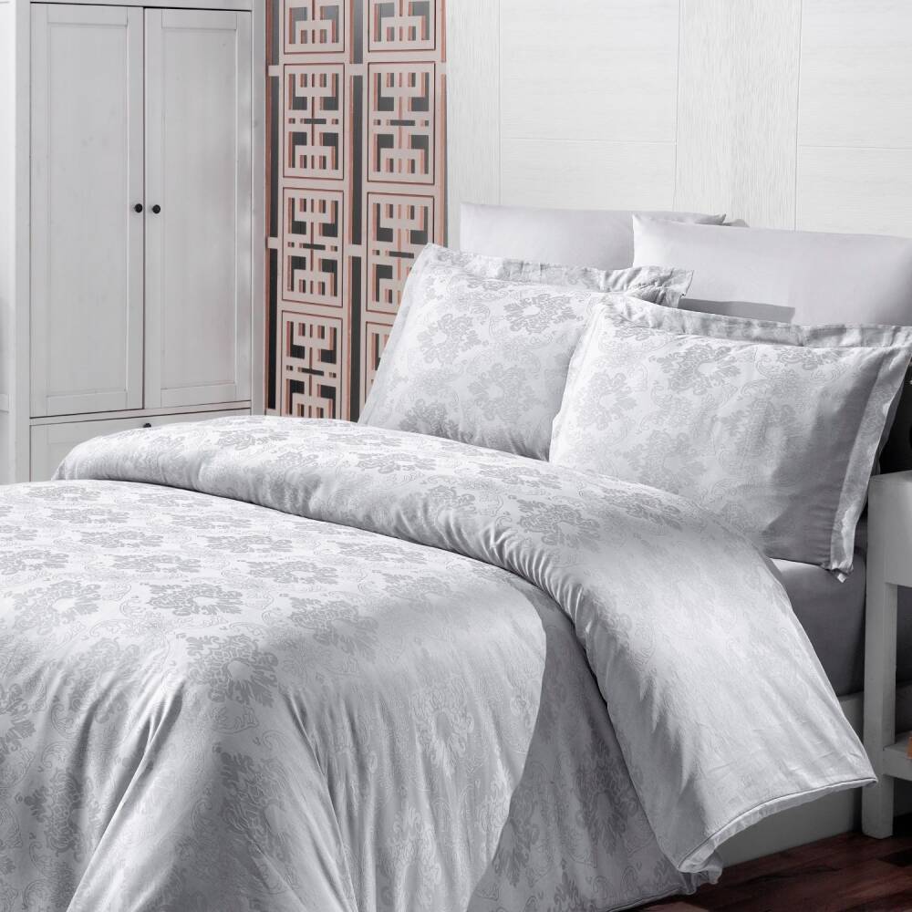 Saint Louis Prestige Gri Çift Kişilik Nevresim Takımı 200x220 Cm - SAINT LOUIS