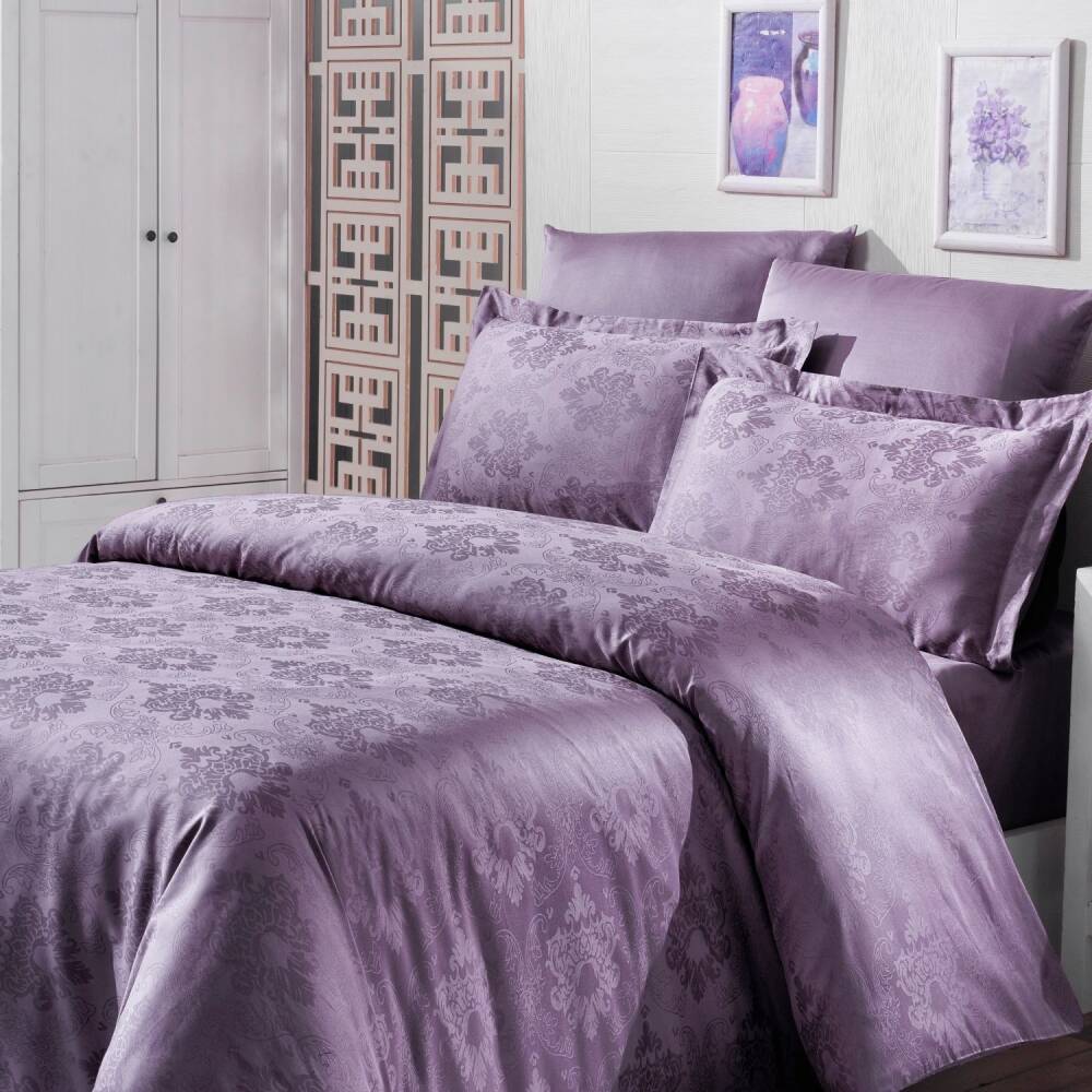 Saint Louis Prestige Mor Çift Kişilik Nevresim Takımı 200x220 Cm - SAINT LOUIS