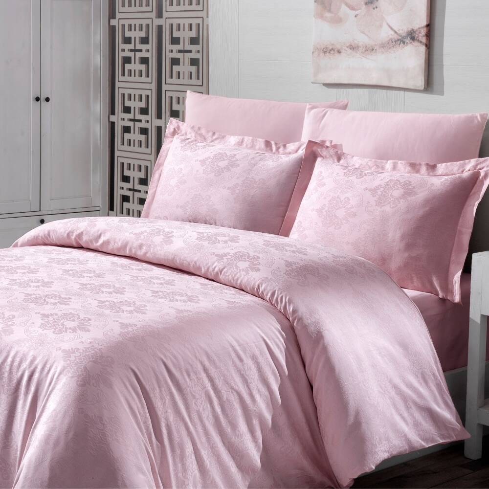 Saint Louis Prestige Pudra Çift Kişilik Nevresim Takımı 200x220 Cm - SAINT LOUIS