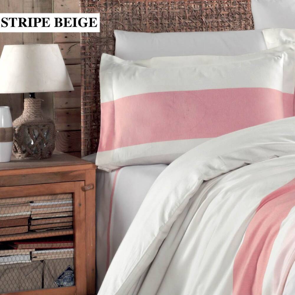 Saint Louis Stripe Çift Kişilik Nevresim Takımı 200x220 Cm - SAINT LOUIS