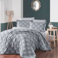 Saint Louis Vintage Antrasit Çift Kişilik Nevresim Takımı 200x220 Cm - 1