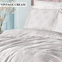 Saint Louis Vintage Krem Çift Kişilik Nevresim Takımı 200x220 Cm - 2
