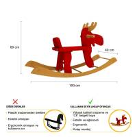 Sallanan Geyik Ahşap Oyuncak - 2