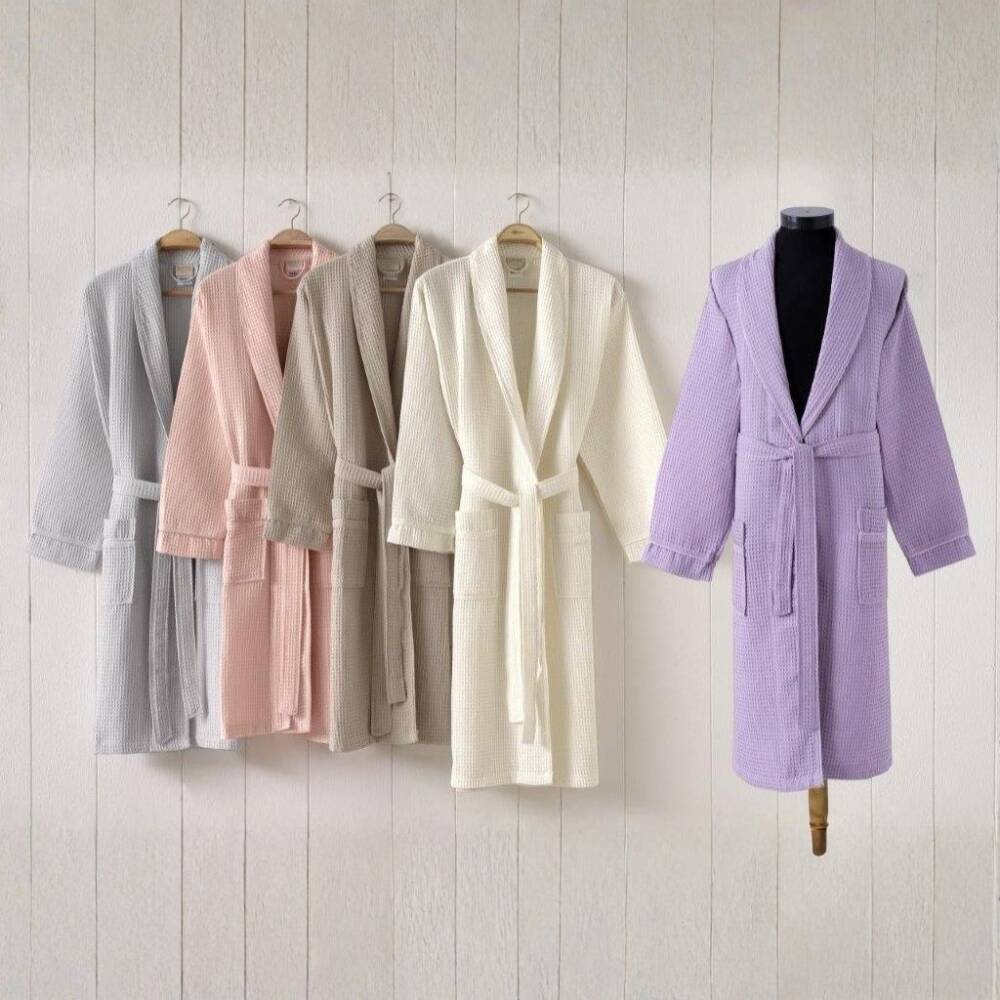 Şalyaka Bornoz Romy S-M Beden Gri - Maxstyle