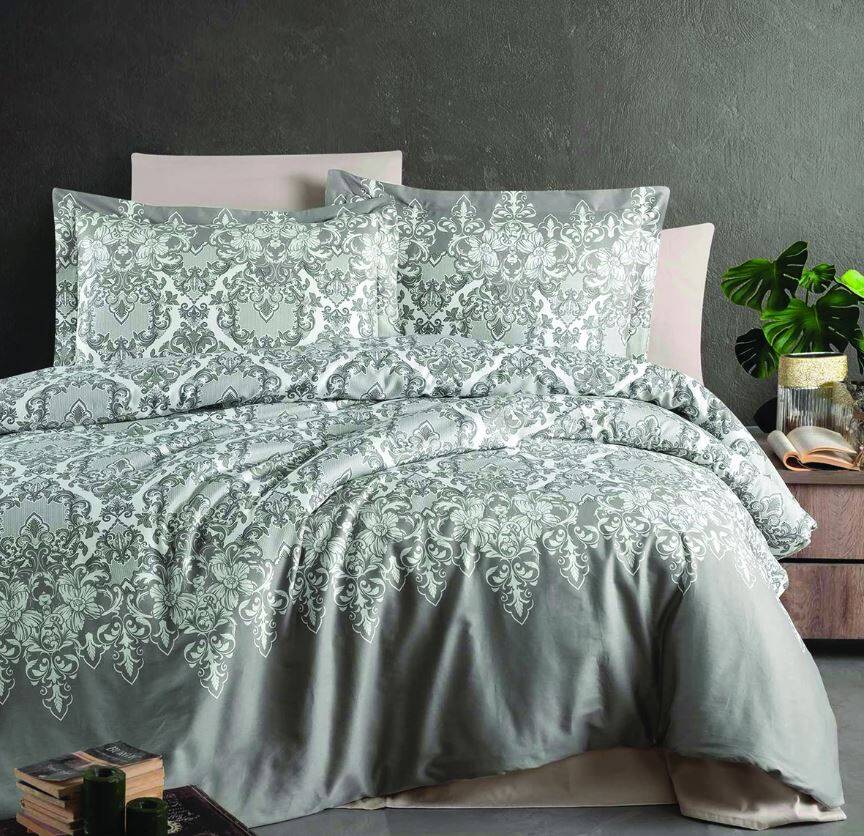 Saten Deluxe Nevresim Çift Kişilik Rashan 220x240 cm - Maxstyle